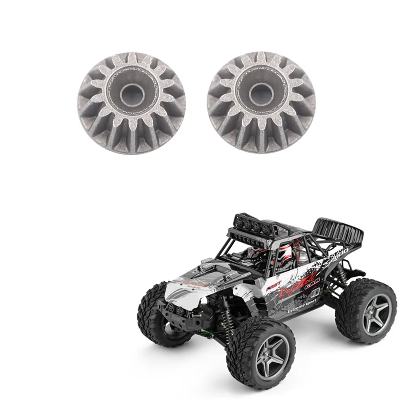 A15M 2Pcs Metal Driving Bevel Gear 104019-2228 for 104009 104016 104019 12402-A 12409 RC Car Spare Parts