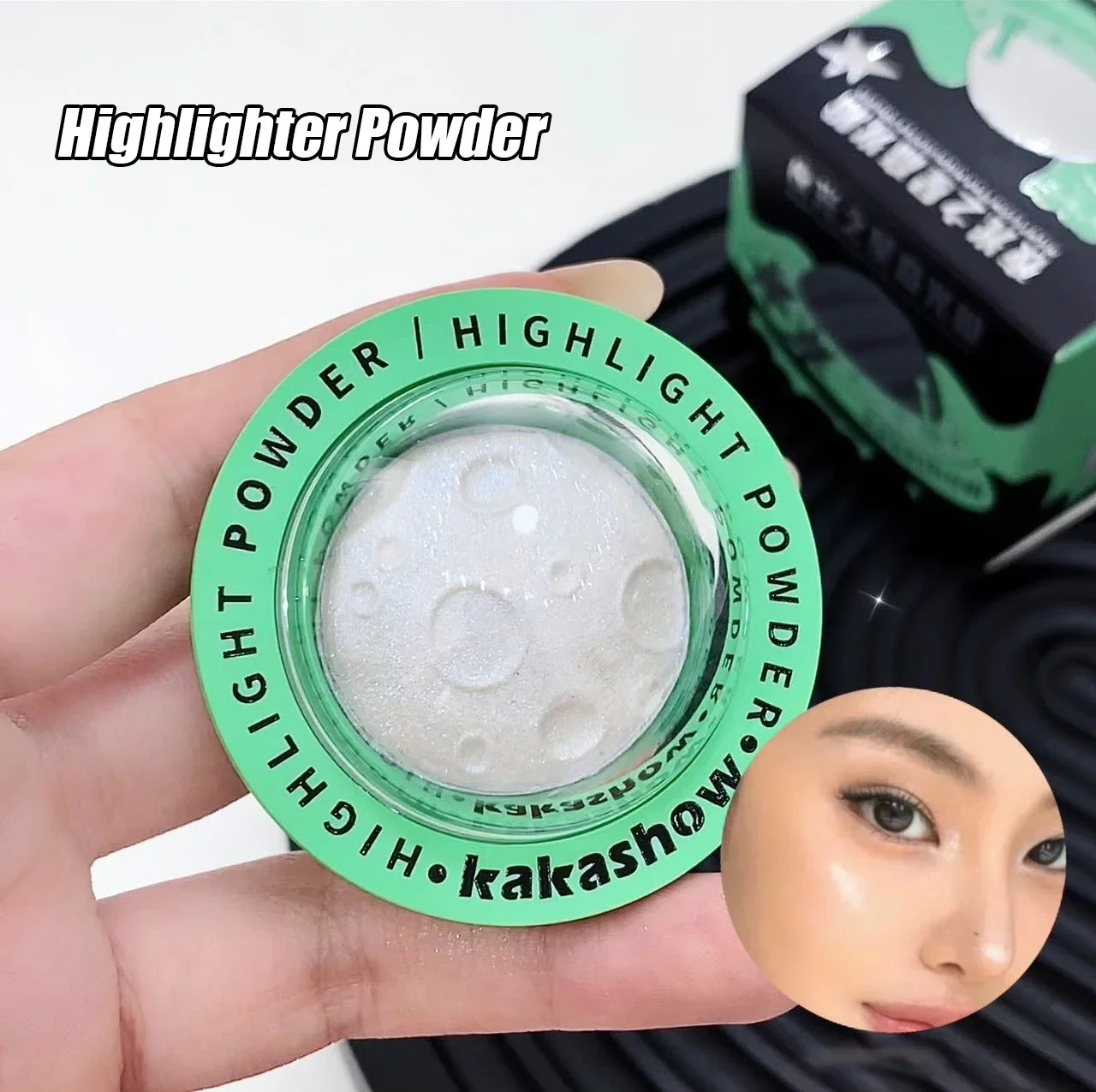 4 Colors Planet Highlighter Powder High Gloss Face Body Brightening Contour Natural White Pink Mashed Potato Eyeshadow Makeup