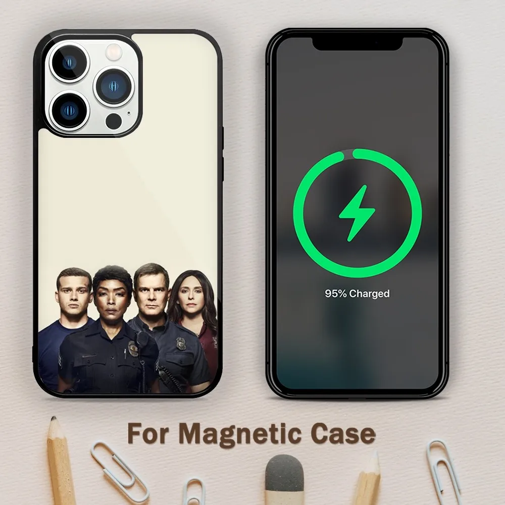 9-1-1 TV Phone Case For Magnetic Attraction iPhone 11 12 13 14 15 Mini Pro XS Max X S Plus XR Shell