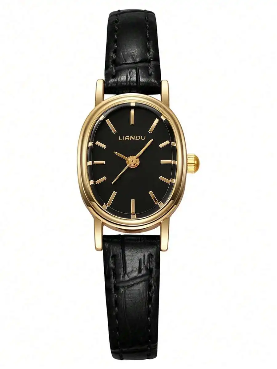 LIANDU LIANDU Women's Vintage Classic Business Quartz Watch, PU Leather Strap, Suitable For Daily Wear, Birthday Gift, Back To