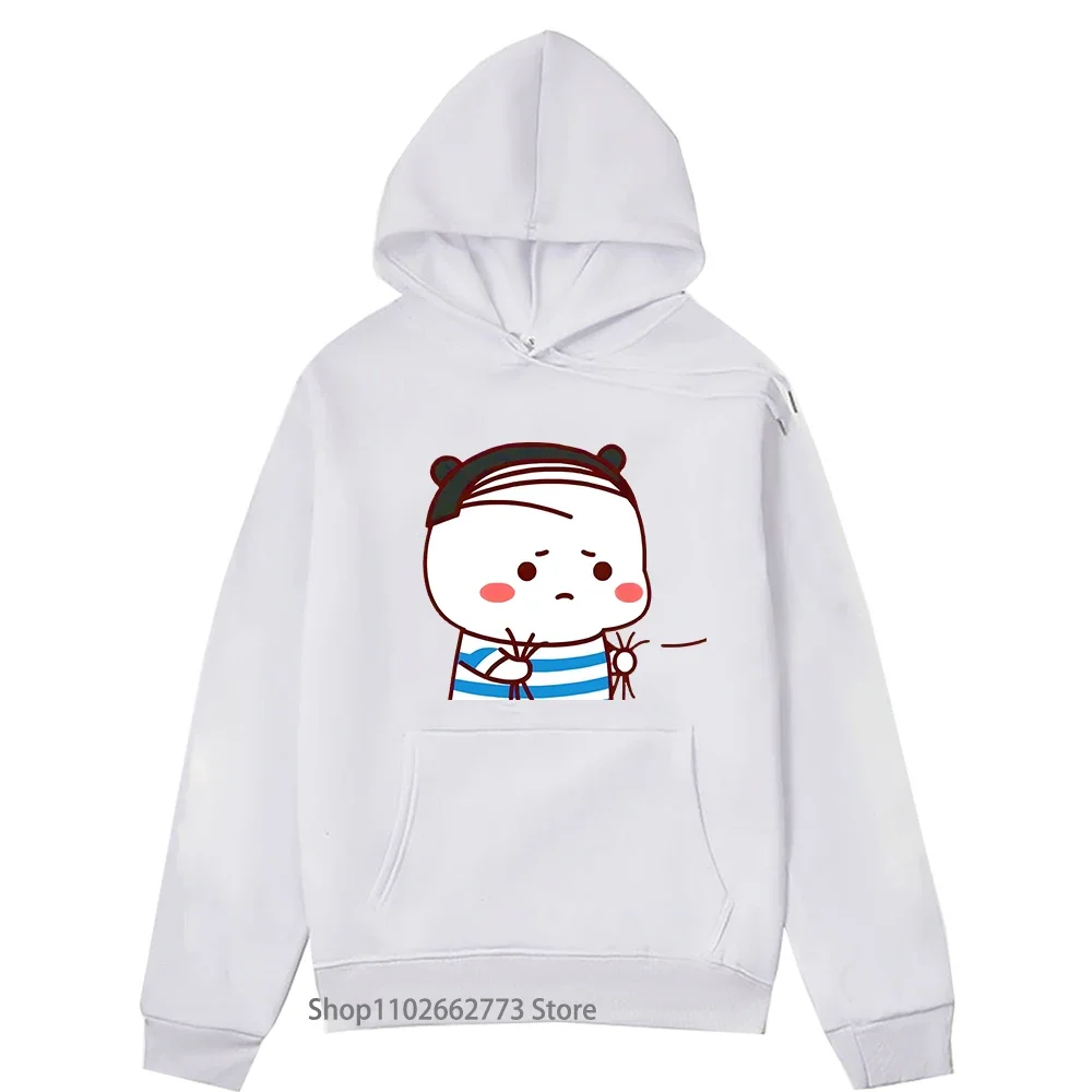 Cute Bubu Sad Because of Losing Game Hoodie Kawaii Panda Bear Graphic Sweatshirt Women Clothing Men Korean Styl Top Kawaii Hoody