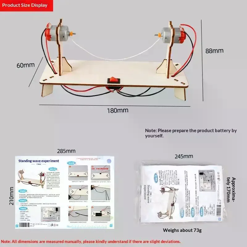 STEM Educational Demonstration Physics Model Set For Kids To Explore Standing Waves Principle In Physics Experiments