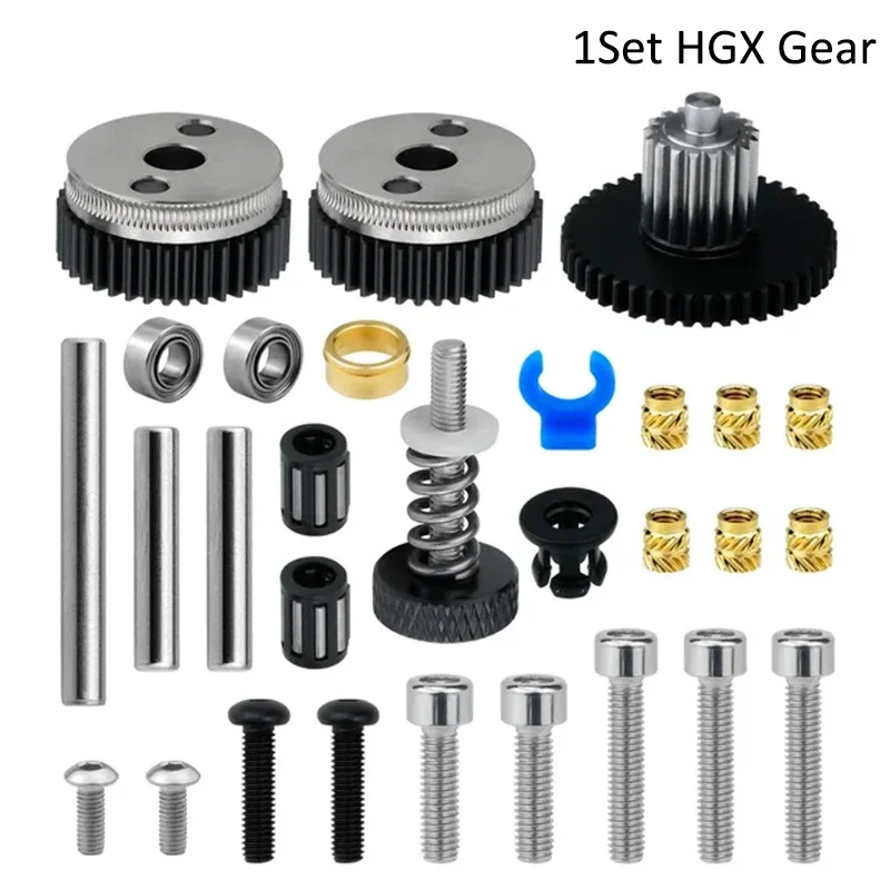 HGX LITE Dual Gear Hard Steel Reduction Extruder Hoge Snelheid Motor Direct Drive Voor Ender 3 V2 CR10 CR10S Voron 3D Printer Onderdelen