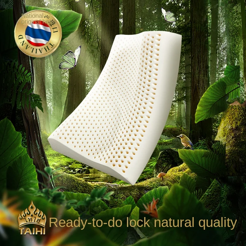 

TAIHI High quality Latex Pillow Thailand Massage Remedial Neck Pain Protect Cervical Health Care Orthopedic Pillows For Sleeping