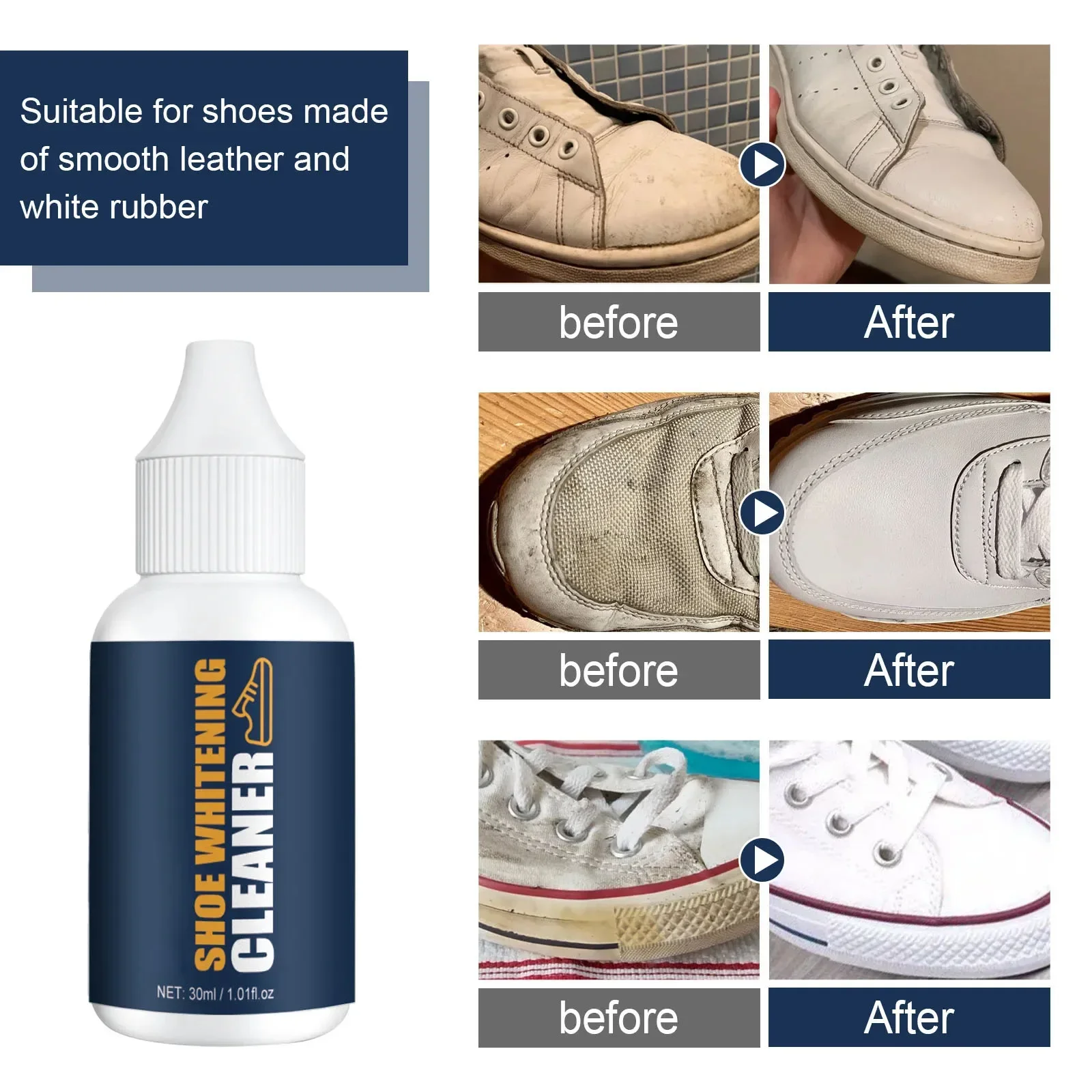 Shoes Cleaning Liquid Whitening Polish Shoes Stain Sneaker Cleansing Whitener Yellow Edge Brightening Sport Shoes Cleaning Gel