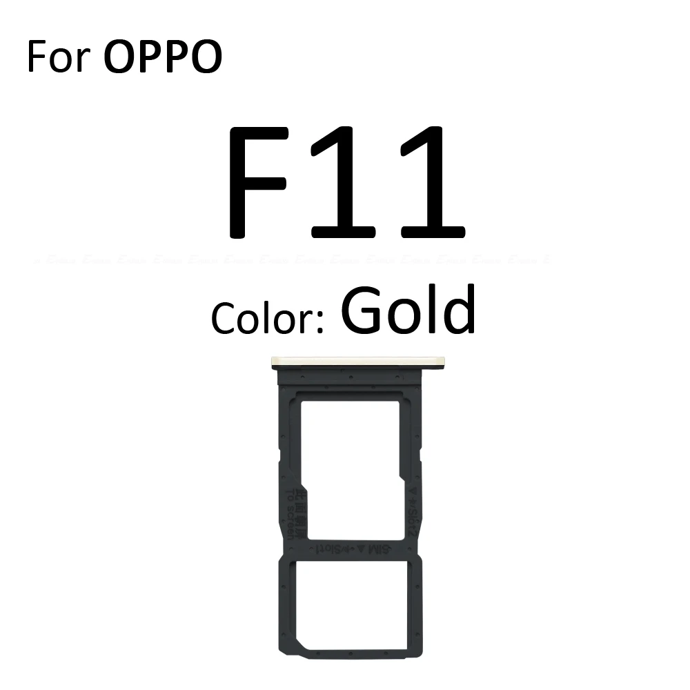 Micro SD Sim Card Tray Socket Slot Adapter Connector Reader For OPPO F11 F15 F19 Pro F19s Container Holder Replacement Parts