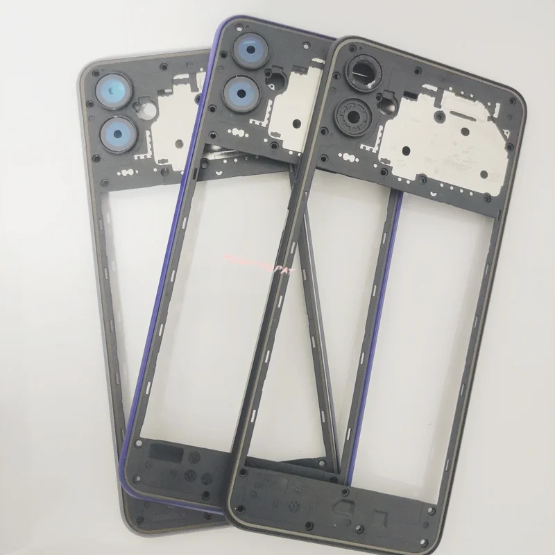 Novaphopat For Tecno Pova 4 LG7 LG7n Middle Frame Housing Case Middle Bezel Plate Cover With Side Volume Key Button