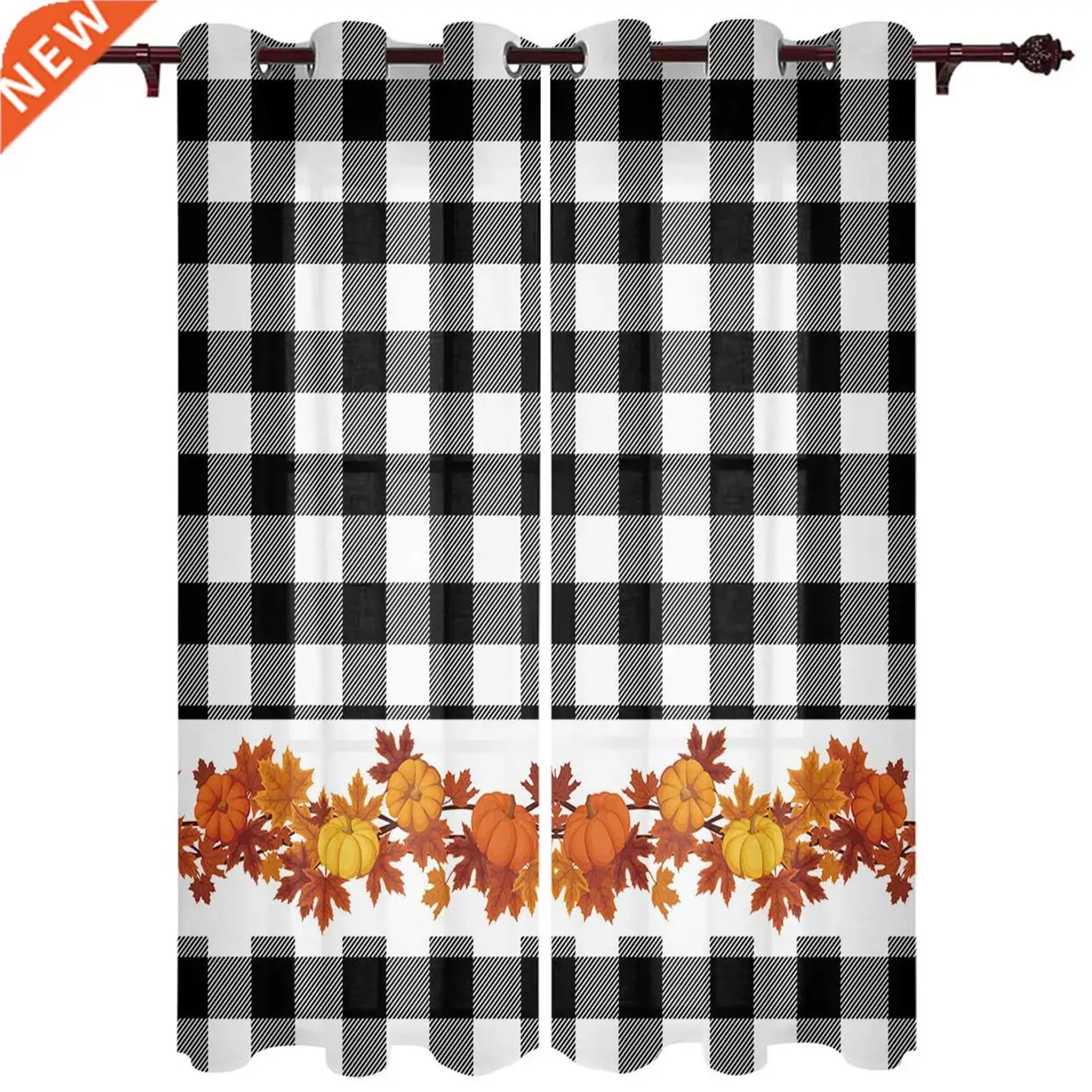 rideaux-de-fenetre-a-carreaux-motif-citrouille-d'automne-pour-cuisine-et-chambre-panneaux-decoratifs-chaleureux-et-douillets-de-style-campagnard