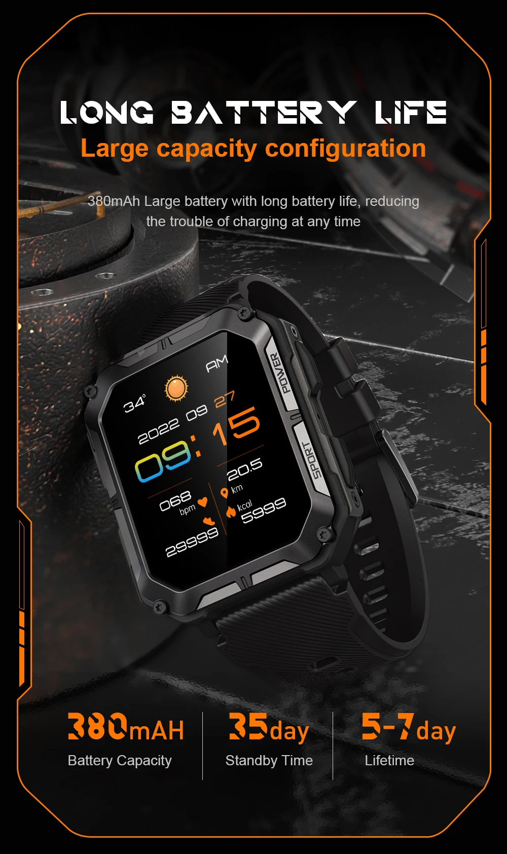 SitopWear Smartwatch 1.83