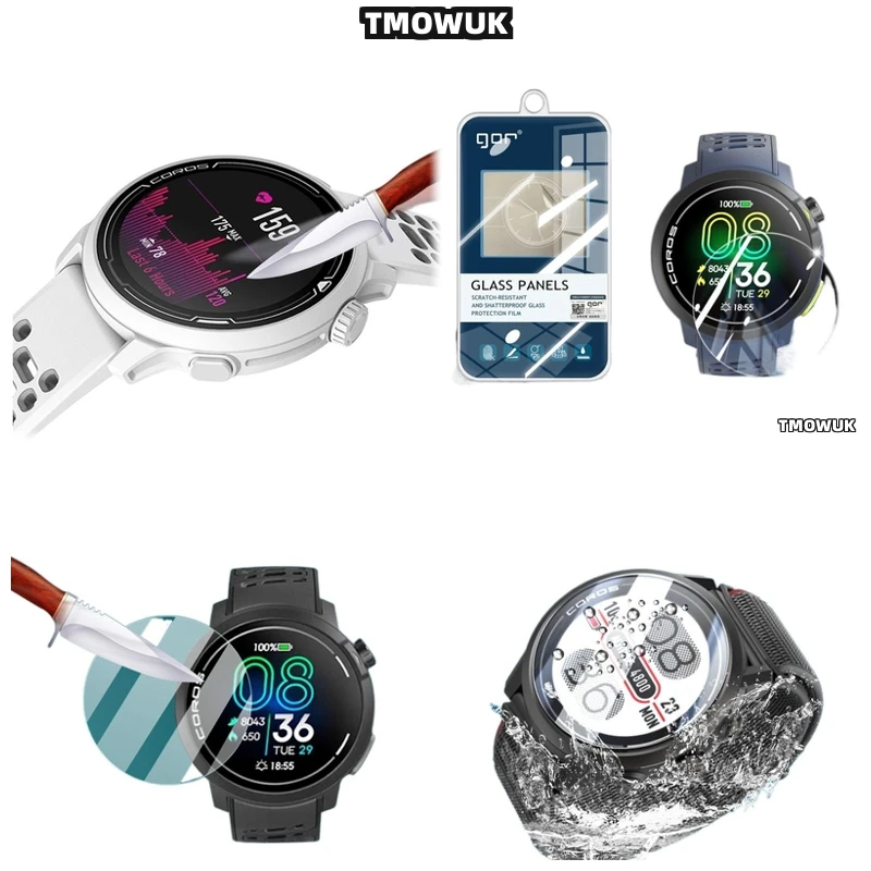 

For Coros PACE 2 3 42 46 MM APEX 2 Pro VERTIX 2 2S - Anti-Scratch 9H Tempered Glass Screen Protector For Fitness Smart Watch