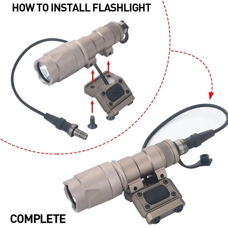 Modbutton táctico WADSN SF remoto para raíl M-LOK KeyMod Airsoft - imagen 3
