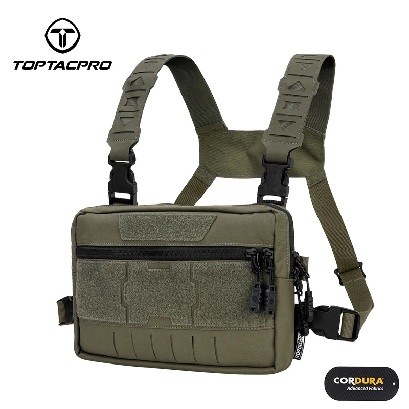

TOPTACPRO Тактический нагрудный комплект, сумка для Recon Kit, многофункциональная сумка для инструментов, жилет Molle, сумка 500D, нейлон 8511
