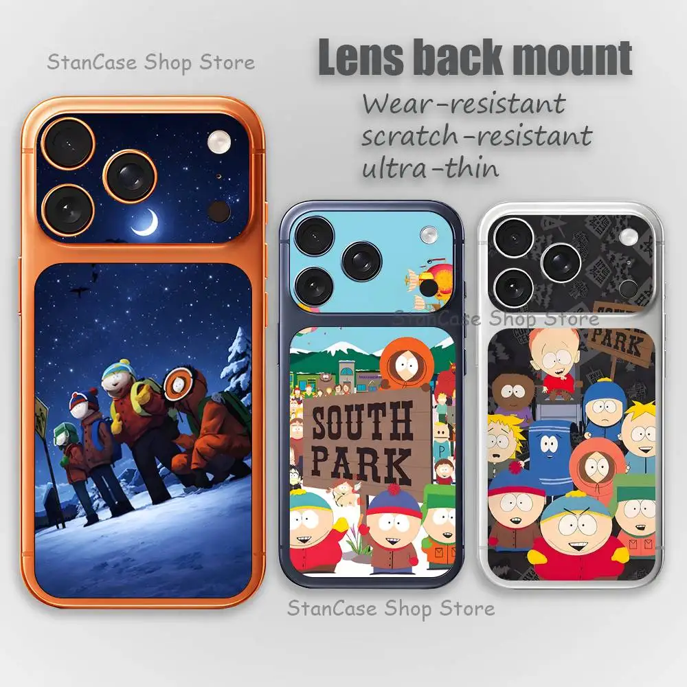 

S-SouthES Cute P-Park Full Screen Protective Film For iphone 17 Pro Max Lens Protector Back Films Phone