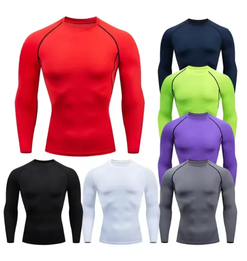 

Men's T-shirt Men's Running Sports T-shirt Men's Fitness Top T-shirt Quick drying Tight Training Gym Sports Running Shirt Jersey