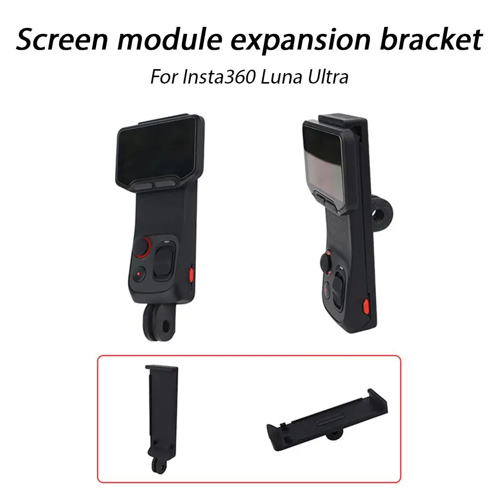 For Insta360 Luna Ultra Screen Module Extension Bracket Adapter Base Quick Release Lightweight Mount For Neck & Wrist Strap Clip