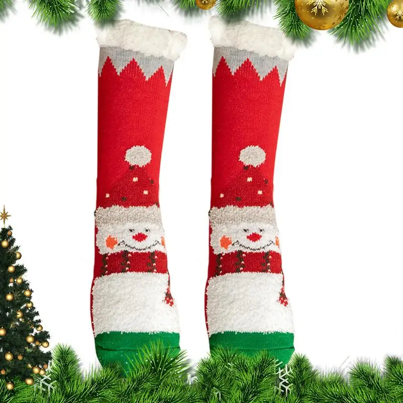 

Christmas Socks Floor Socks Winter Warm Crew Socks Soft Slipper Socks Fuzzy Cozy Christmas Socks Christmas Supplies For Men