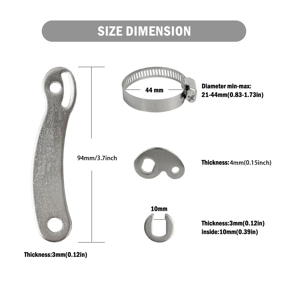2 Sets Torque Arm Conversion Kit M14 Compatible with E-Bike Front or Rear Hub Motor Installations, E-Bike Maintenance Tool