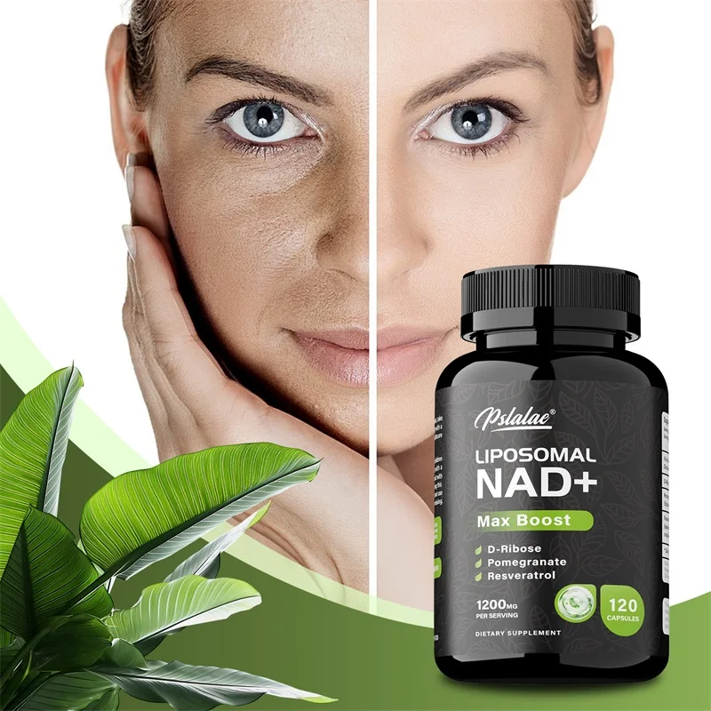 

Liposomal NAD+ Supplement - Contains Resveratrol To Fight Aging, Support Cell Repair, Increase Energy Levels, Promote Absorption
