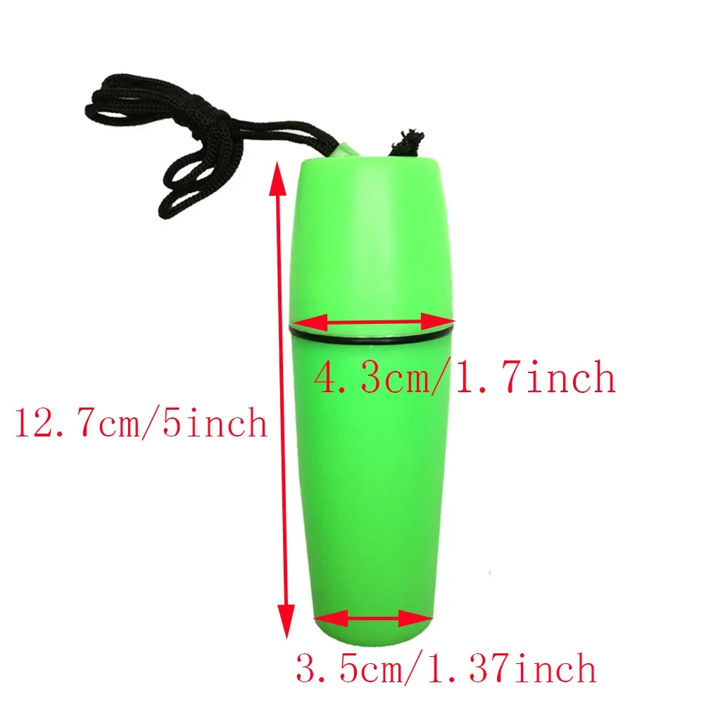 Kayak Boat Sailing Swimming Waterproof Dry Container Box Portable Durable Plastic Dry Bottle With Lanyard