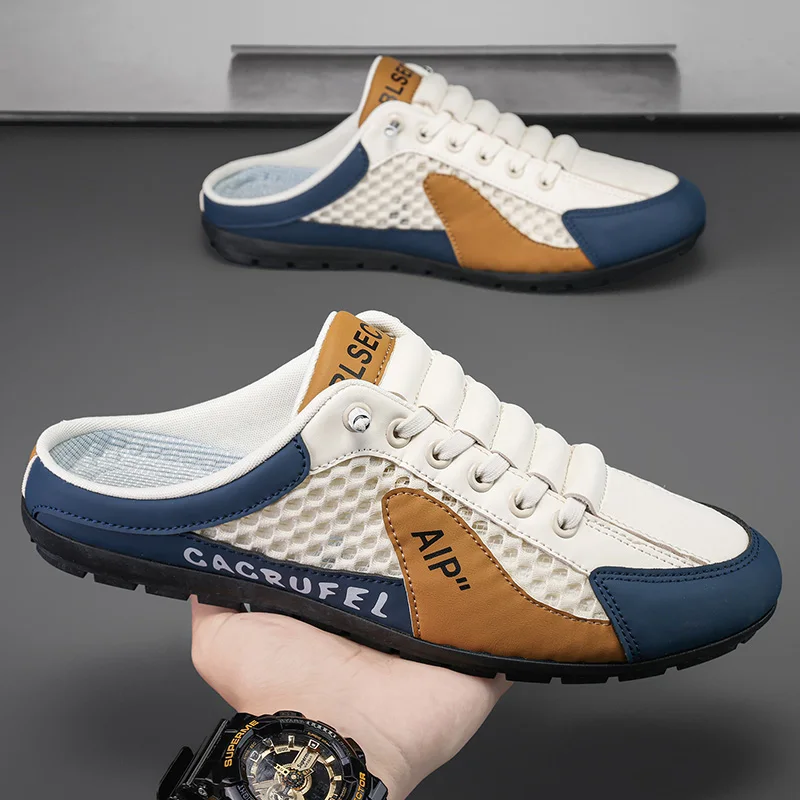 

Summer Slippers for Men Trendy Men's Flat Bottom Casual Shoes Soft Sole Walking Shoes Men's Sneakers Zapatos De Hombre 47