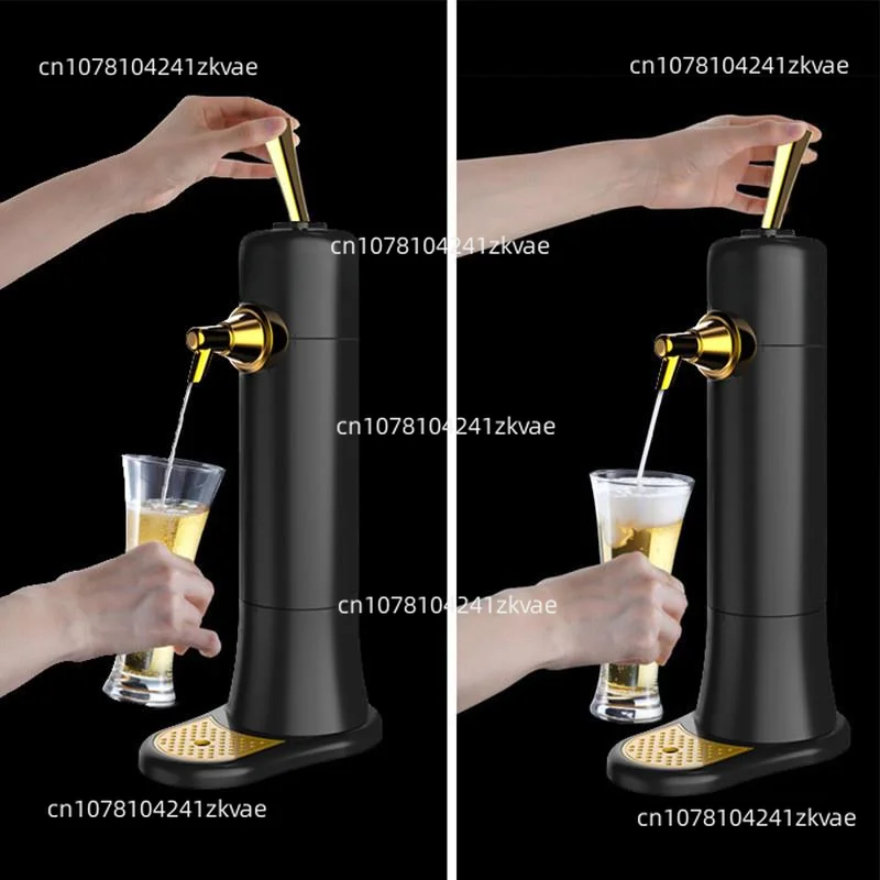 Portable Electric Beer Dispensers Machine Ultrasonic Beer Foam Maker Machine Base Pump Bubbler Maker Beer Foam Separators