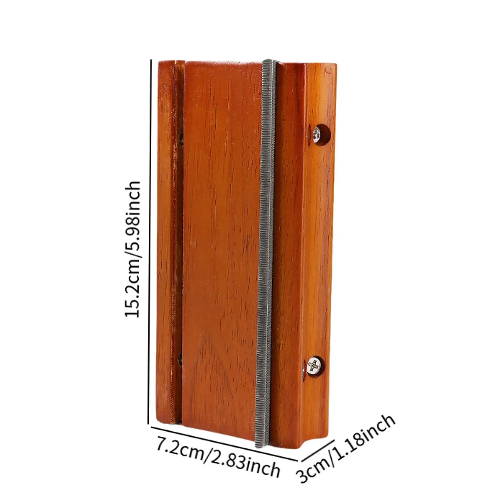 Brown Wood Metal Fret End Beveling File Fret Board Shaping Tool Fret Polishing Kit for Electric Guitar Bass Ukulele Luthier view 5