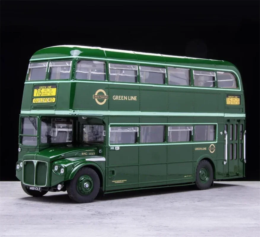 SunStar 1:24 For Routemaster RMC1486 UK Double decker Bus Green Diecast Model Car Bus Toys Gifts Display Collection Ornaments