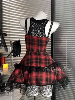 10 best sales Rotes Gothic-Kleid - №7