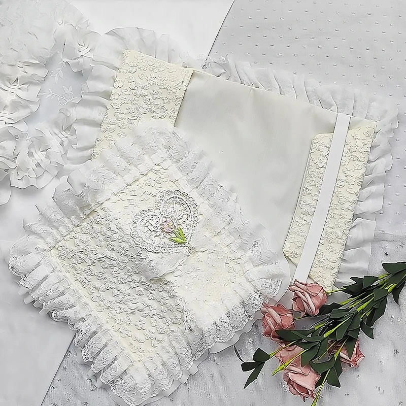 【Heart shaped tulip】Original Handmade A5A6 Notebook Covers Protector Book Sleeve Crafted Fabric Products Diary Cover,in Stock