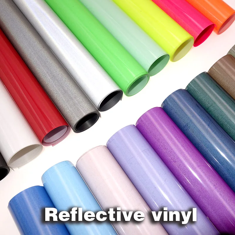 Reflective Heat Transfer Vinyls HTV For T Shirt IrOn on Transfer Vinyl Roll Easy Cut And Weed Heat Transfer Decor Film