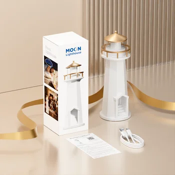 燈塔燈月光投影燈,附無線充電功能、高品質音訊和APP控制,適用於臥室 8 最佳銷售 月光 - №2
