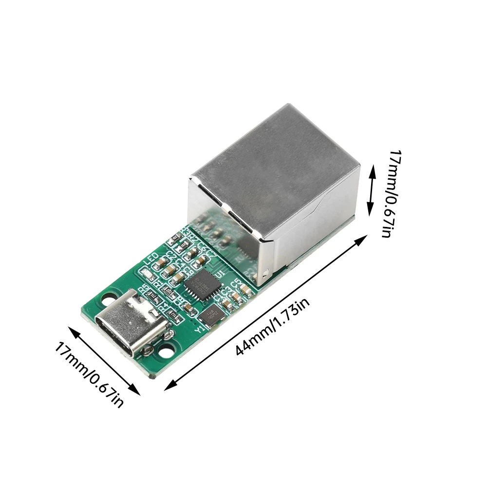 USB-zu-RJ45-Ethernet-Schnittstellenmodul CH397A Modul Typ-C/USB/Pin-Schnittstelle mit eingebautem RISC-V-Prozessor für USB2.1 IEEE802.3 – Detail 7