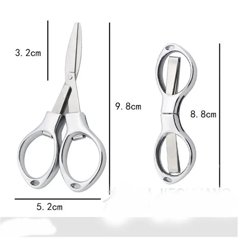 Foldable Stainless Steel Vintage Scissors Sewing Fabric Cutter Embroidery Cute Scissors Tailor Scissor Thread Sewing Tools