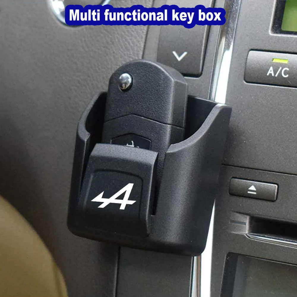 ABS Universal Car ID Card Key Storage rack For Renault Megane RS Clio CUP Zoe Arkana Austral Alpine Rafale Sandero