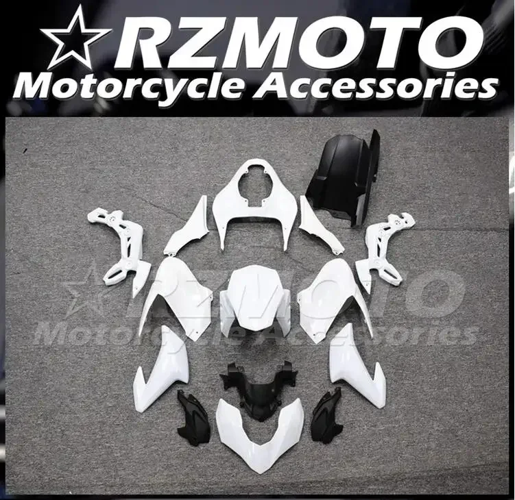 4Gifts New ABS Full Fairings Kit Fit For KAWASAKI Z900 2017 2018 2019 17 18 19 Bodywork Set Custom White