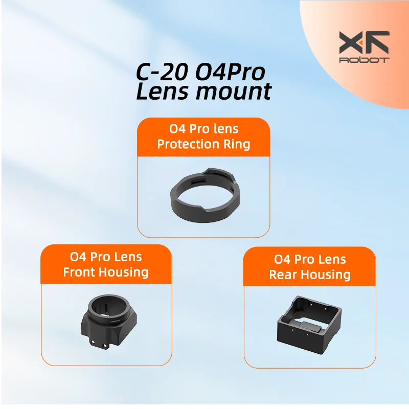 

DJI O4 PRO Air Unit Anti-Fall Camera Protection Case Set - With lens protection ring Suitable for XF C-20 Pan-Tilt Camera