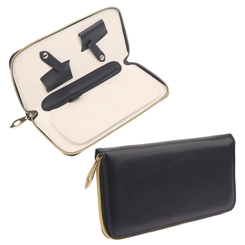 

Leather Case Professional Hairdressing Scissors Bag 2pcs Scissors Storage Bags Barber Holster Pouch Holder