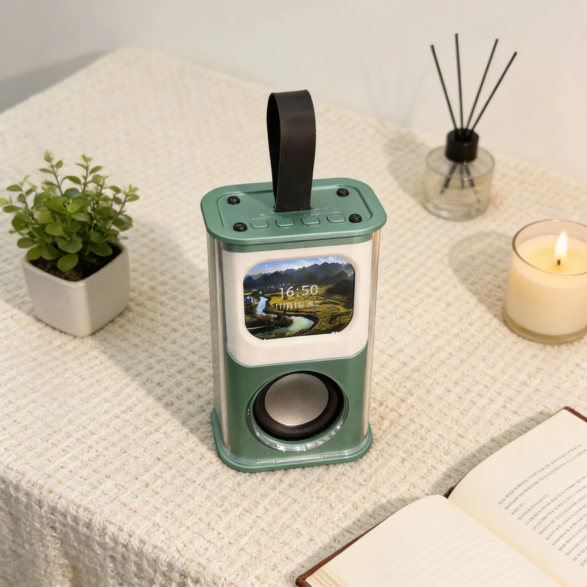 ลำโพง AI พร้อมระบบโต้ตอบด้วยเสียง ปรับแต่งได้ รองรับการจดจำเสียงพูดหลายสี รุ่น AI ขนาดใหญ่ สนทนาแบบ DeepSeek ของตกแต่งบ้าน