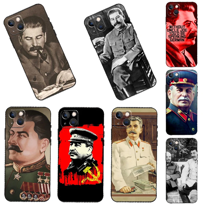 USSR Joseph Stalin Phone Case For iPhone 14 13 12 Mini 11 Pro Max SE 2020 6 7 8 Plus X XS Max XR Cover Shell