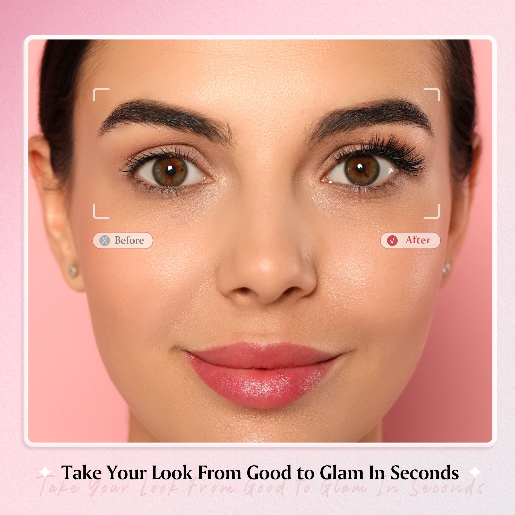 مجموعة الرموش الصناعية من جيسوب، 5 أزواج رموش صناعية مرنة ثلاثية الأبعاد مثيرة وناعمة وخفيفة الوزن وقابلة لإعادة الاستخدام، FE501