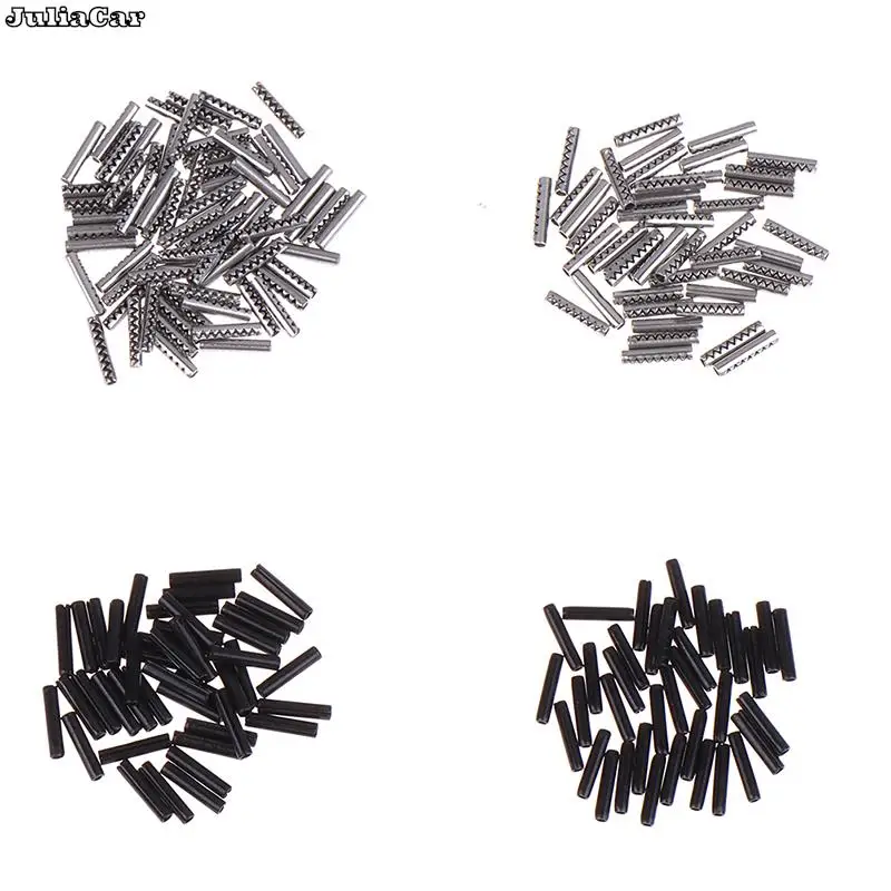 200Pcs/Pack Keychannel 1.6*8mm 1.7*8mm Flip Remote Key Blade Fixed Pin Car Key Fob Iron Pins for KD KEYDIY Xhorse Remote