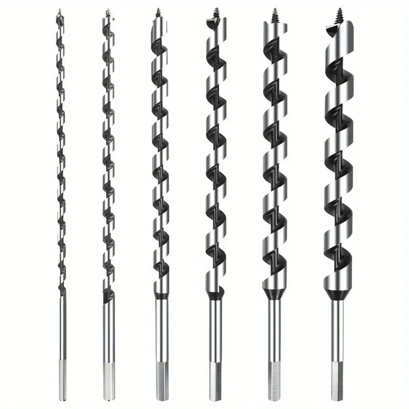 

6PCS Woodworking Drill Hand Electric Drill Deep Hole Tool Drill Bit Board Wood Drilling Extended Drill Flower Set Hole Expander