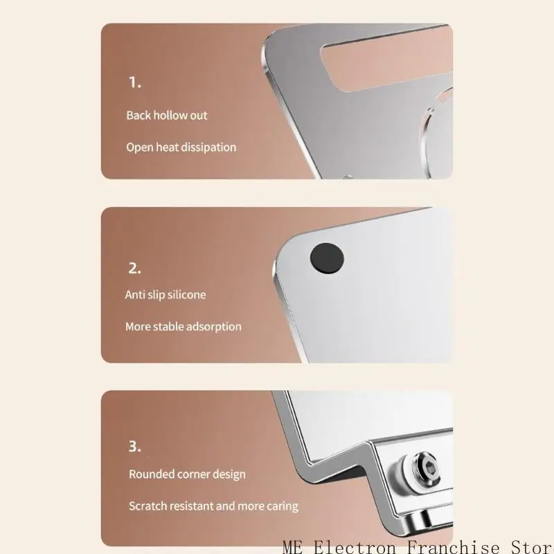 T5EA قابلة للتعديل من الألومنيوم المحمول حامل للمكتب الناهضات القابلة للطي 10 17 بوصة