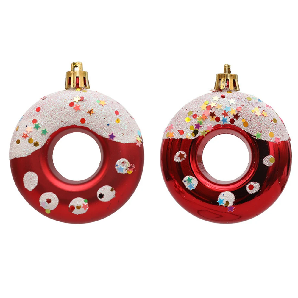 Christmas Charm Pendants Christmas Tree Ball Christmas Decorations Wide Applications Festive Ambiance High-quality PVC