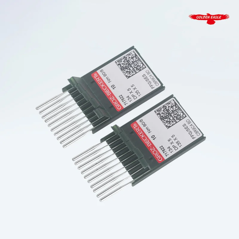 20 PCS DPX5 Groz-Beckert Needles For Industrial Double Needle Sewing Machine DP*5 134 135X5 SY1955 20:05 Knitting Ball-Point