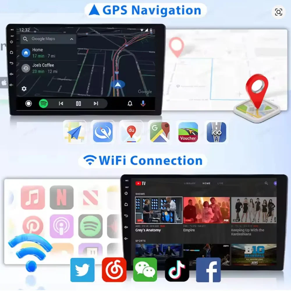 ملاحة سيارة أندرويد 13 مقاس 9.7 بوصة مناسبة لسيارة Carplay + أندرويد مناسبة لدودج دورانجو غير المكونات العالمية 2004-2009 #3