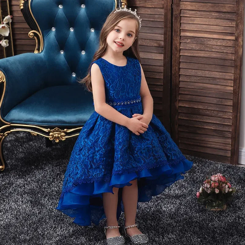 Four Seasons Children Clothing Girls Dresses Fashion Princess Dress for Girls Sleeveless Kids Flower Girl Dresses 3-13 Years