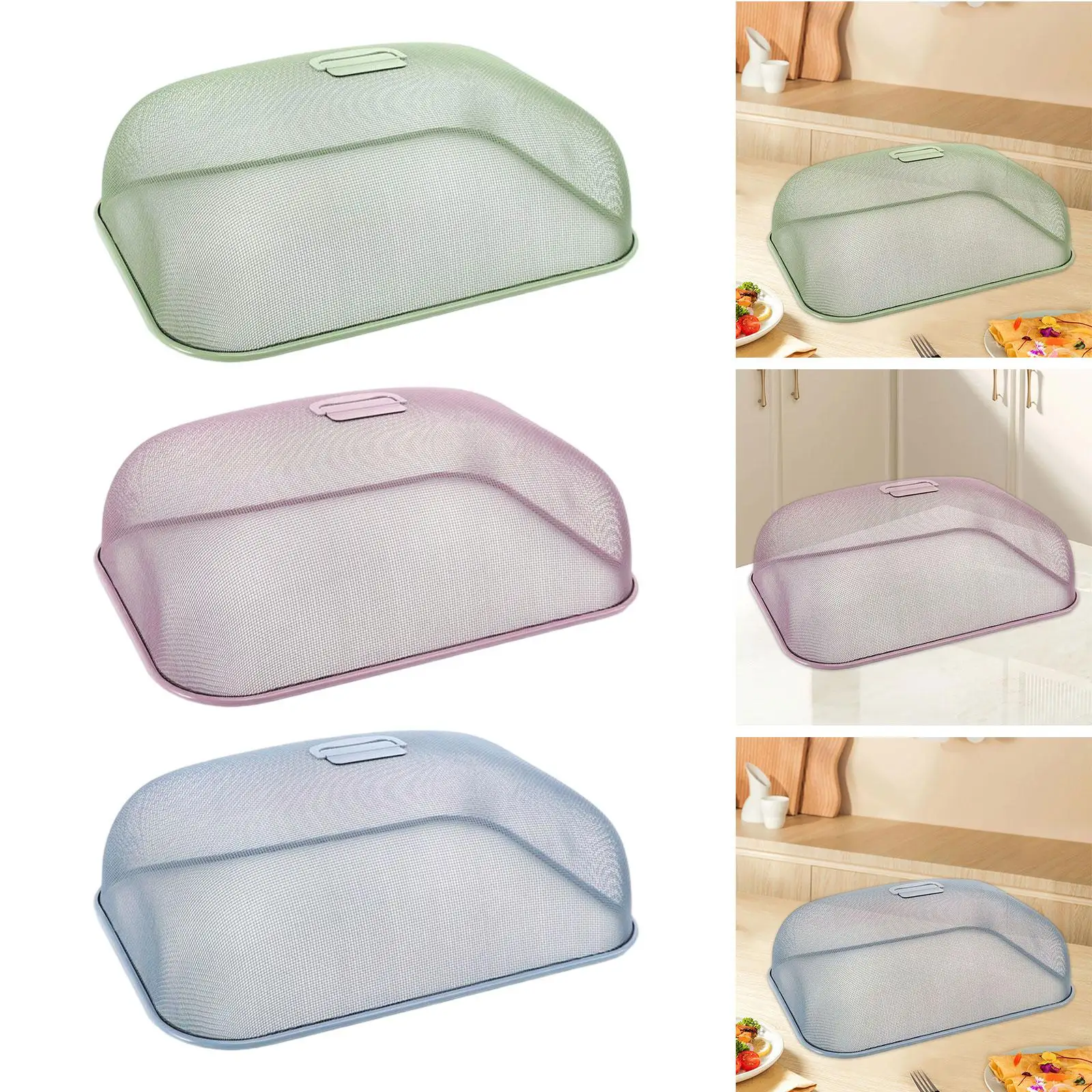 

Metal Mesh Screen Food Cover Easy to Clean Food Net Dome Food Umbrella Vegetable Plant Protector for Table Kitchen Dinner Plates