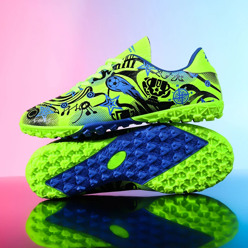 

Новые мужские футбольные бутсы для мальчиков, оригинальные профессиональные бутсы для футбола на искусственном газоне (TF/AG), для игры в зале, с шипами, нескользящие кроссовки