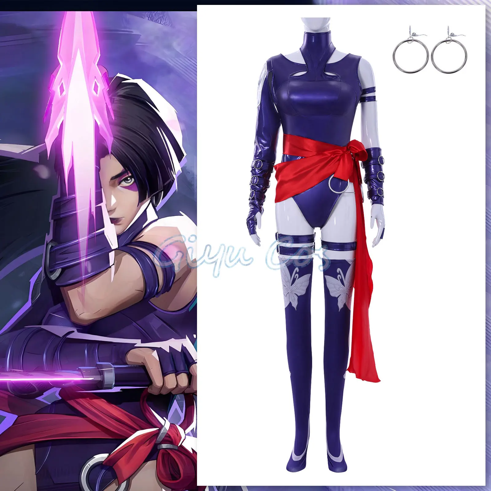 

Psylocke Cosplay Costume Adult Carnival Anime Halloween Party Costumes Masquerade Uniform